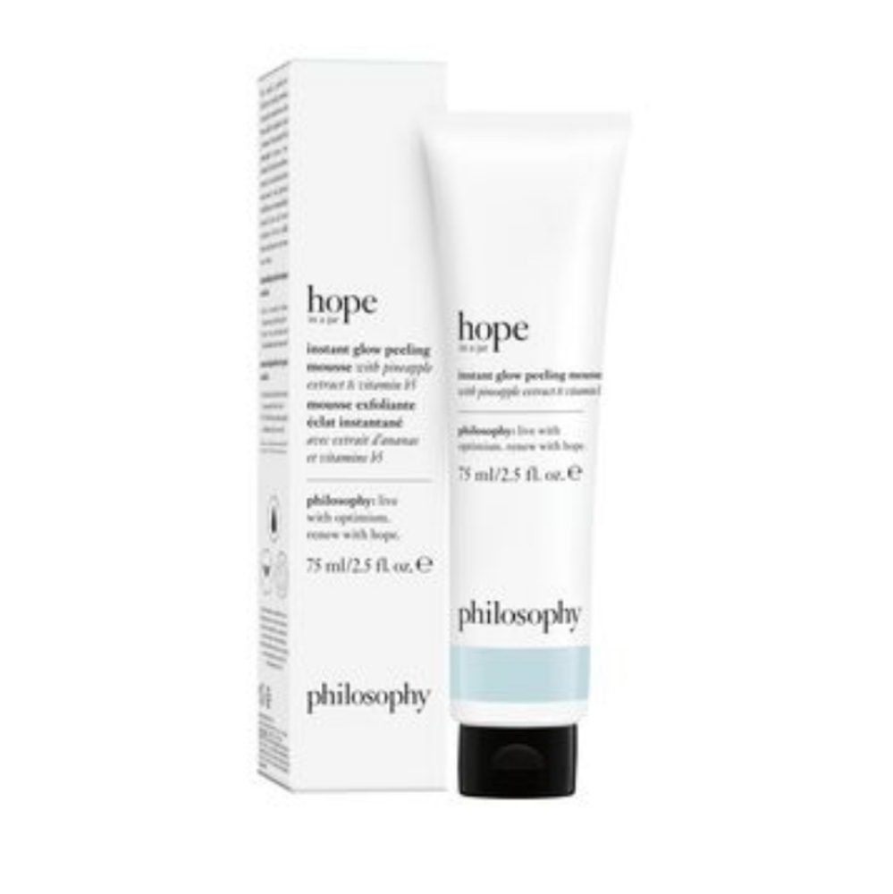 Philosophy's Instant Glow Peeling Mousse. Hope In a Jar. New In Box